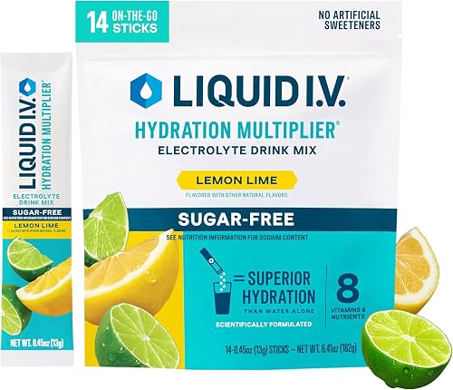 Liquid I.V. Sugar Free Hydration, Lemon Lime